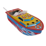 Maxbell 6xClassic Candle Powered Speed Boat Ship Tin Toys Water Handmade Decorations