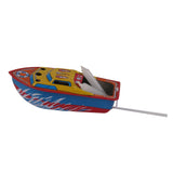 Maxbell 9xClassic Candle Powered Speed Boat Ship Tin Toys Water Handmade Decorations