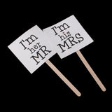 Maxbell Rustic Wedding Burlap Bunting Banner "Here Comes The Bride"+Mr & Mrs Cake Topper