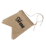 Maxbell Rustic Wedding Burlap Bunting Banner "Here Comes The Bride"+Mr & Mrs Cake Topper