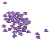 Maxbell 6x500x 8mm Heart Rhinestone Flatback Embellishment Wedding Decor Purple