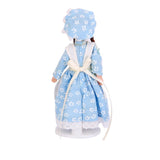 Maxbell Dollhouse Miniature Porcelain Dolls Braided Hair Little Servent Girl w Stand