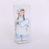 Maxbell Dollhouse Miniature Porcelain Dolls Braided Hair Little Servent Girl w Stand