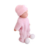 Maxbell Dollhouse Miniature Porcelain Dolls Cute Sleeping Baby in Pink