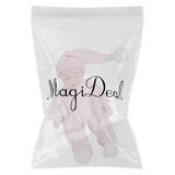 Maxbell Dollhouse Miniature Porcelain Dolls Cute Sleeping Baby in Pink