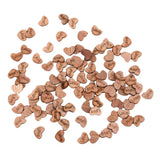 Maxbell 6x100pcs Nature Wood Wooden Hearts Scrapbooking Embellishments Crafts 12x2mm