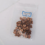 Maxbell 6x100pcs Nature Wood Wooden Hearts Scrapbooking Embellishments Crafts 12x2mm