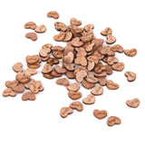 Maxbell 6x100pcs Nature Wood Wooden Hearts Scrapbooking Embellishments Crafts 12x2mm