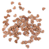Maxbell 6x100pcs Nature Wood Wooden Hearts Scrapbooking Embellishments Crafts 12x2mm