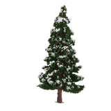 Maxbell 3x20pcs Dark Green Model Trees Snow Landscape Scenery Trees 3.15'' 1:150