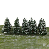 Maxbell 40x 1/150 N Scale Model Trees Train Layout Winter Snow Scenery Landscape Trees