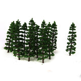 Maxbell 20PCS Plastic Fir Tree Model Train Scenery Landscape HO 1:100 - Aladdin Shoppers