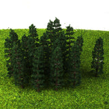 Maxbell 40pcs Plastic Scenery Landscape Train Green Model Trees Scale 1/100 HO Scale - Aladdin Shoppers
