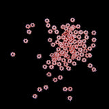 Maxbell 200pcs Snowflake Spacer Beads Charms Jewelry Findings 4mm Bronze/Rose Gold