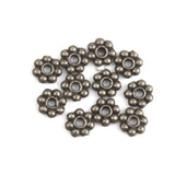 Maxbell 6x100x Snowflake Flower Spacer Beads Charms Jewelry DIY Crafts 4mm Metalic
