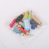 Maxbell 3x12Pcs Colorful Velvet Tassel Charms Pendants for Bags Key Chains DIY 4.3cm