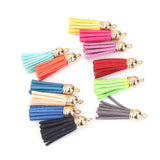 Maxbell 3x12Pcs Colorful Velvet Tassel Charms Pendants for Bags Key Chains DIY 4.3cm
