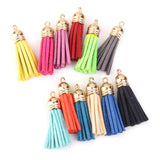 Maxbell 3x12Pcs Colorful Velvet Tassel Charms Pendants for Bags Key Chains DIY 4.3cm