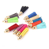 Maxbell 3x12Pcs Colorful Velvet Tassel Charms Pendants for Bags Key Chains DIY 4.3cm