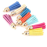 Maxbell 3x12Pcs Colorful Velvet Tassel Charms Pendants for Bags Key Chains DIY 4.3cm