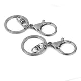 Maxbell 10pcs Trigger Clasp Swivel Clip Key Ring Bag Charms Finding for Keyring Hook