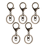 Maxbell 10pcs Trigger Clasp Swivel Clip Key Ring Bag Charms Finding for Keyring Hook