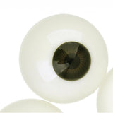 Maxbell 2 pairs Half Round Hollow Eyeballs 30mm for Doll Mask Skull Halloween Prop