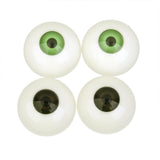 Maxbell 2 pairs Half Round Hollow Eyeballs 30mm for Doll Mask Skull Halloween Prop