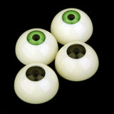 Maxbell 2 pairs Half Round Hollow Eyeballs 30mm for Doll Mask Skull Halloween Prop