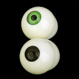 Maxbell 2 pairs Half Round Hollow Eyeballs 30mm for Doll Mask Skull Halloween Prop
