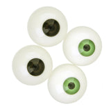Maxbell 2 pairs Half Round Hollow Eyeballs 30mm for Doll Mask Skull Halloween Prop