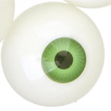 Maxbell 2 pairs Half Round Hollow Eyeballs 30mm for Doll Mask Skull Halloween Prop