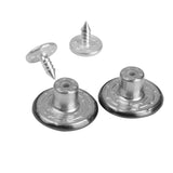 Maxbell 4x50 Set NO-SEW Metal Star Pattern Tack Snap Jeans Buttons Black 17mm