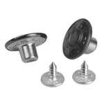 Maxbell 4x50 Set NO-SEW Metal Star Pattern Tack Snap Jeans Buttons Black 17mm