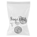 Maxbell 4x50 Set NO-SEW Metal Star Pattern Tack Snap Jeans Buttons Black 17mm