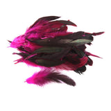 Maxbell Bulk Sale 100PCS Beautiful Rooster Feathers 12-18cm / 4-7inch Craft Red/Pink
