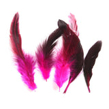 Maxbell Bulk Sale 100PCS Beautiful Rooster Feathers 12-18cm / 4-7inch Craft Red/Pink