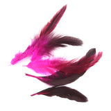 Maxbell Bulk Sale 100PCS Beautiful Rooster Feathers 12-18cm / 4-7inch Craft Red/Pink