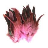 Maxbell 4x50pcs Beautiful Rooster Feathers Fringe Decoration Home Craft DIY Pink