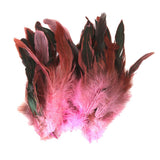 Maxbell 4x50pcs Beautiful Rooster Feathers Fringe Decoration Home Craft DIY Pink