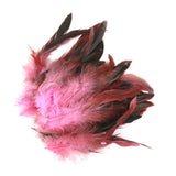 Maxbell 4x50pcs Beautiful Rooster Feathers Fringe Decoration Home Craft DIY Pink
