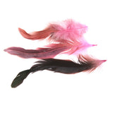 Maxbell 4x50pcs Beautiful Rooster Feathers Fringe Decoration Home Craft DIY Pink