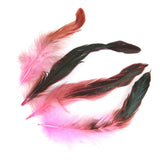 Maxbell 4x50pcs Beautiful Rooster Feathers Fringe Decoration Home Craft DIY Pink