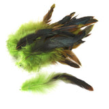 Maxbell 6x50pcs Beautiful Rooster Feathers Fringe Decoration Home Craft DIY Green