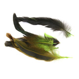 Maxbell 6x50pcs Beautiful Rooster Feathers Fringe Decoration Home Craft DIY Green