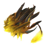 Maxbell 100 Pieces Beautiful Rooster Feather Trim for Decoration 12-18cm Yellow Red