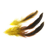 Maxbell 100 Pieces Beautiful Rooster Feather Trim for Decoration 12-18cm Yellow Red