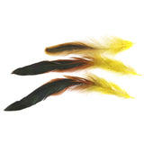Maxbell 100 Pieces Beautiful Rooster Feather Trim for Decoration 12-18cm Yellow Red