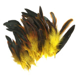 Maxbell 100 Pieces Beautiful Rooster Feather Trim for Decoration 12-18cm Yellow Red