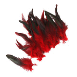 Maxbell 100 Pieces Beautiful Rooster Feather Trim for Decoration 12-18cm Yellow Red